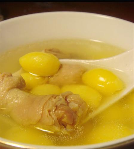 Old Duck Stewed With Baiguo Fruit