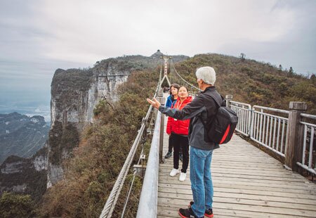 Touring Zhangjiajie with us