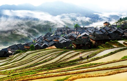 Jiabang Terraced Fields in the Southeastern Guizhou Province