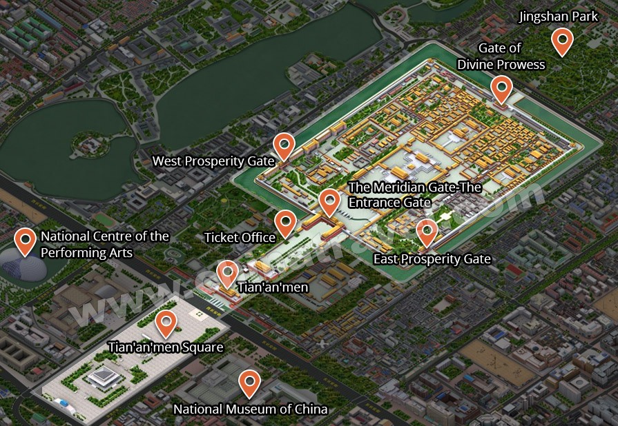 Forbidden City Map
