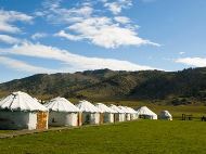Tents on Agung Getty Prairie Tents on Agung Getty Prairie