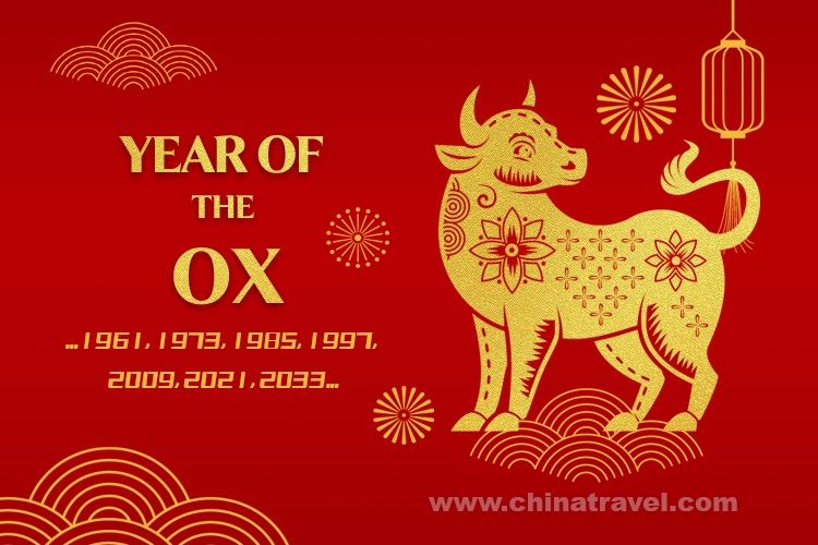 Year of the Ox, Chinese zodiac 2021, 2009, 1997, 1985, 1973, 1961