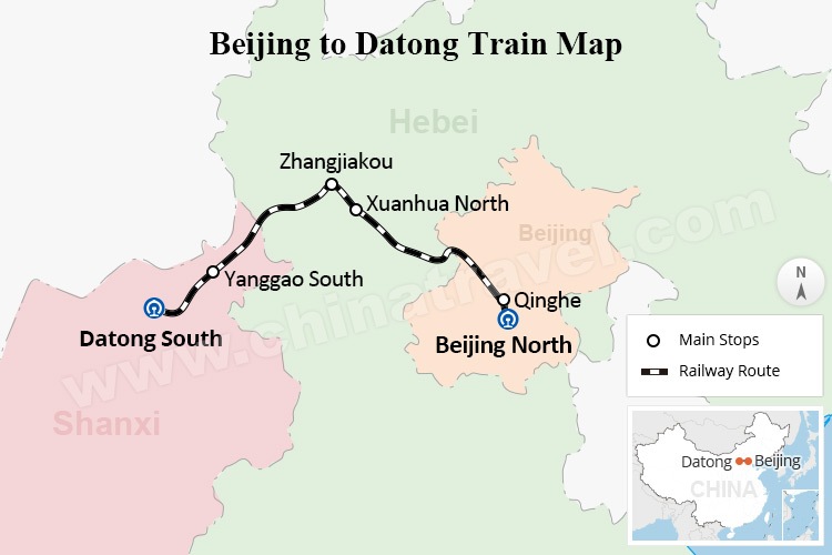 Beijing to Datong Train/Time/Ticket Prices