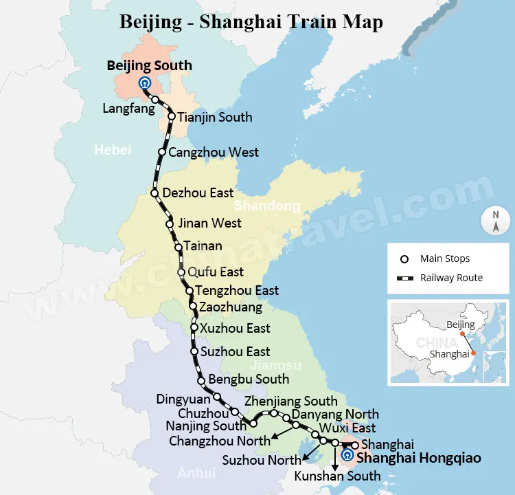 Beijing Shanghai Trains High speed Train and Overnight Train