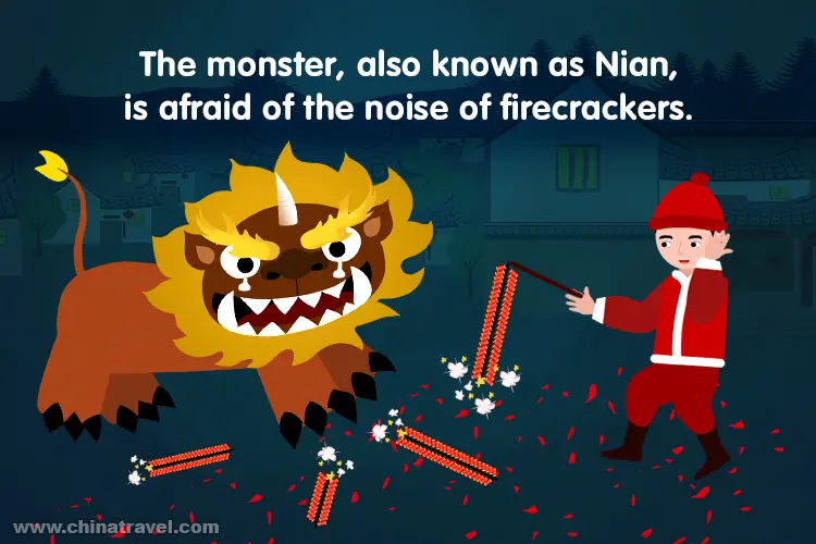 the monster, also known as Nian